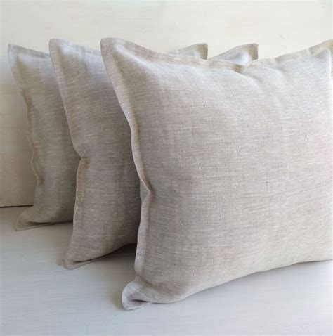 Set Of Linen Throw Pillow Covers X Linen Pillow Set Of Etsy