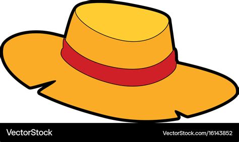 Isolated Farmer Hat Royalty Free Vector Image Vectorstock