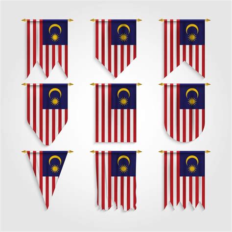 Malaysia Flag In Different Shapes Flag Of Malaysia In Various Shapes 2851582 Vector Art At Vecteezy