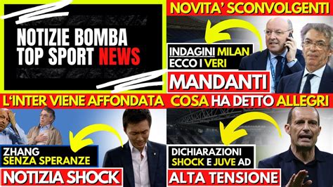 I MANDANTI INDAGINE MILAN ZHANG AFFONDA L INTER PAROLE SHOCK DI