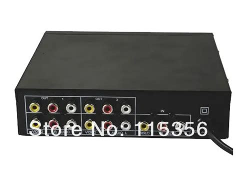 Free shipping 220V 104VA 4road RCA Amplifier Splitter 4way Audio Video ...