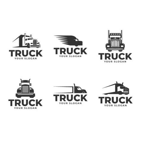 Edit for free this Minimalist Black Trucking Logo template online