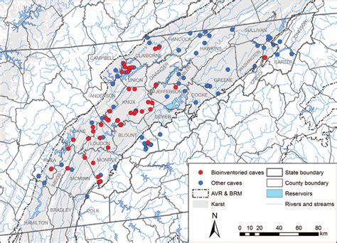 Map Of 56 Caves Bioinventoried And 76 Additional Caves With Vertebrate