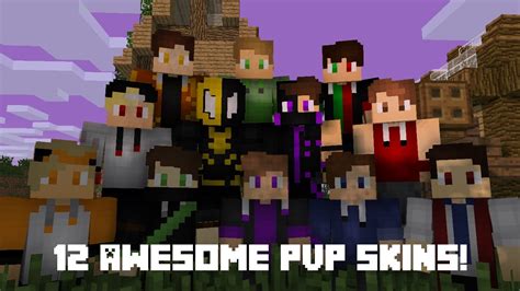 12 Awesome Minecraft Pvp Skins Laser Streams Pvp Skin Pack Youtube