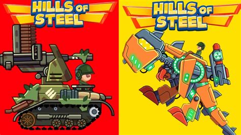 Hills Of Steel New Tank Flak Max Lvl Vs Rex Max Lvl Tank Battle