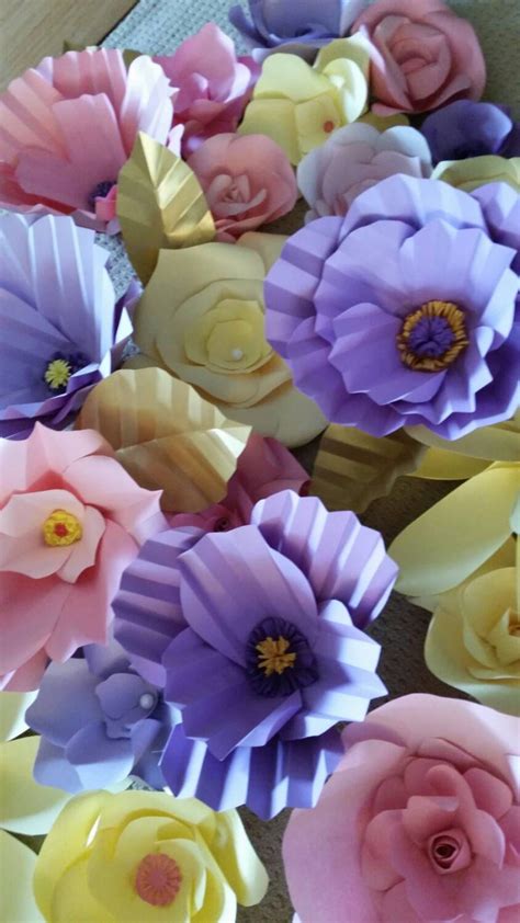 Mixed colors Large Paper Flowers. Great for Birthdays Baby | Etsy