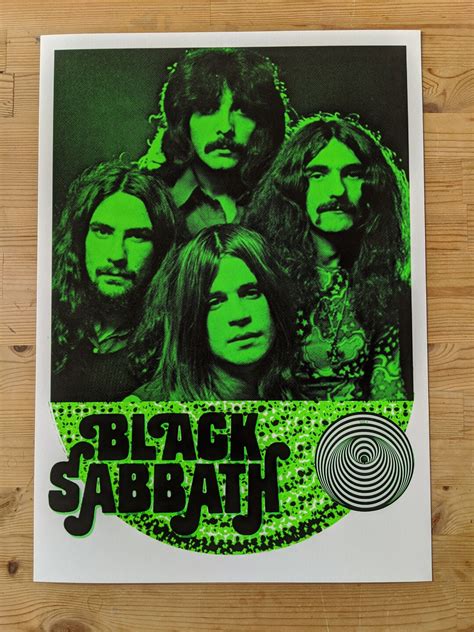 Limited Edition Black Sabbath Poster Print Etsy