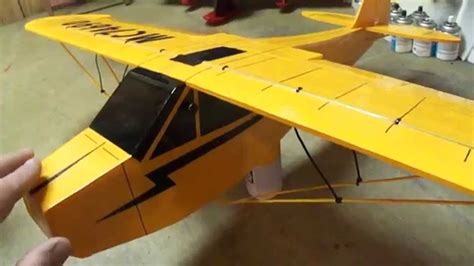 (J-3 Cub) Built from foam board. For PDF plans go to foamconceptjets.com - YouTube