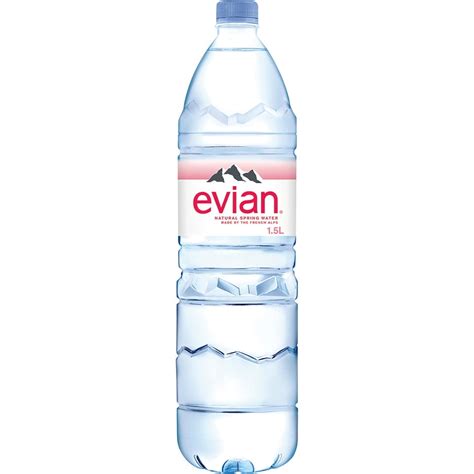 Evian Natural Spring Water Liter Pack Of Naturally Filtered Spring