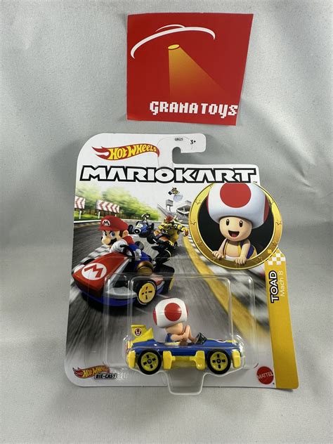 Toad Mach 8 2023 Hot Wheels Super Mario Kart Case F Grana Toys