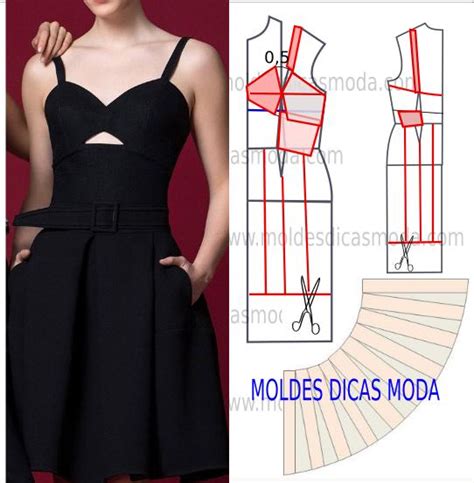 Molde De Vestido 183 Moldes Dicas Moda