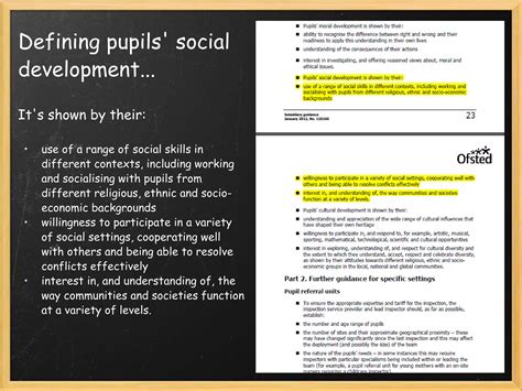 Smsc In The 2012 Ofsted Subsidiary Guidance Ppt