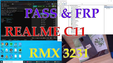 Realme C11 2021 Rmx3231 Removes Pass Pattern Pin And Frp Via Hydra Tools Vs Cm2 Cm2sp2 Youtube