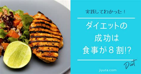 ダイエットの成功は食事が8割！？ 自由帳