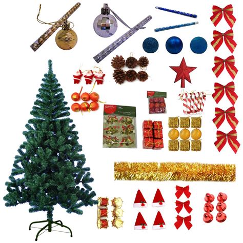 Kit Arvore De Natal Verde M Galhos Itens Decorada Shopee