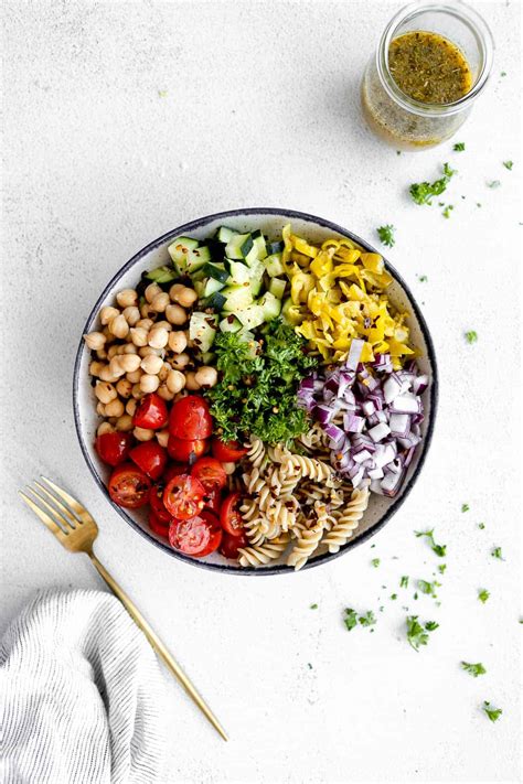 Mediterranean Chickpea Pasta Salad Eat With Clarity