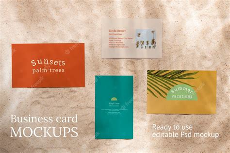 Premium Psd Business Card Mockup Ready To Use Editable Psd Set