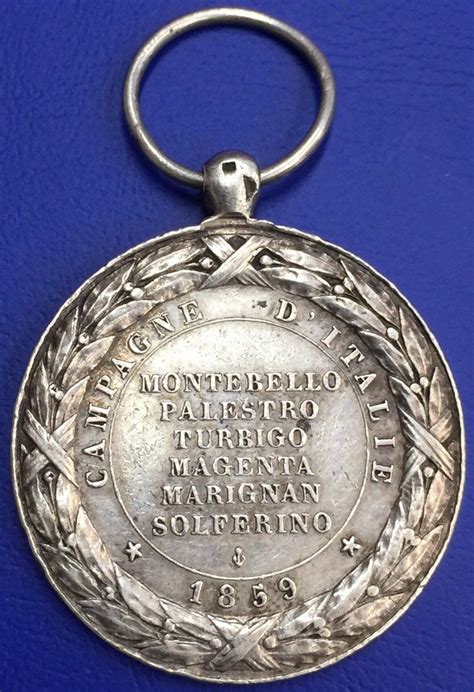 Napoléon III médaille Campagne d Italie 1859