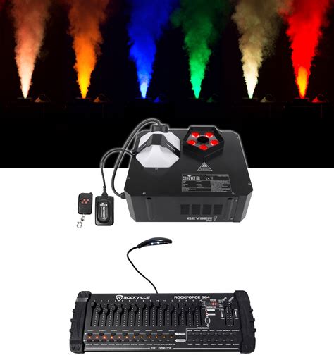 Chauvet Dj Geyser P Fog Machine Fogger Rgba Uv Led Ch Dmx