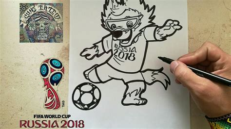 Como Dibujar A Zabivaka Russia How To Draw Zabivaka Russia