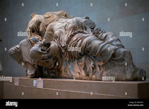 Pediment Sculpture From The Parthenon Known As The Elgin Marbles On