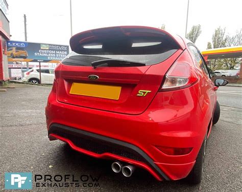 Proflow Custom Exhaust Mid Rear Twin Tailpipe Ford Fiesta St