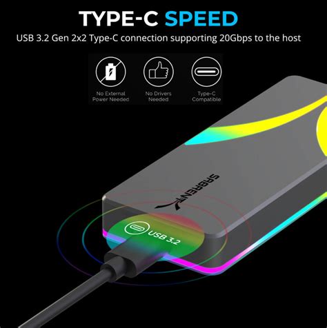 Sabrent Has Released New Rocket Rgb Usb C Gbps M Sata Nvme Ssd