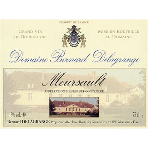 Domaine Bernard Delagrange Et Fils Millesimes