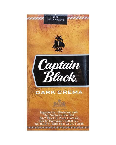 Captain Black Dark Crema Little Cigars Cigardd Shop