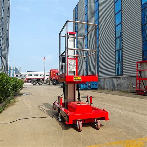 Tder 220V Telescopic Man Lift 10m Electric Vertical Lifts Aerial