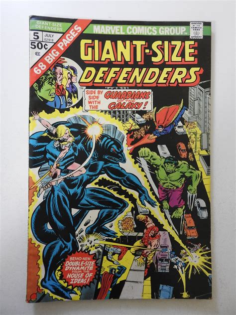 Giant Size Defenders 5 1975 FN Condition Comic Books Bronze