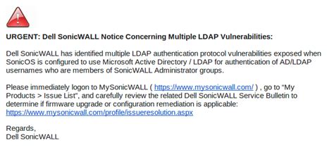 Alerta De Seguran A Dell Sonicwall Mastercssa Br