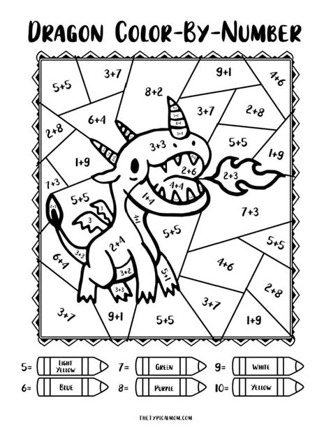 Number Coloring Page