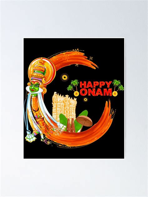 Happy Onam Poster For Sale By Thegumpshop Redbubble