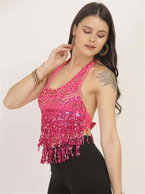 Girls Tassel Belly Dance Halter Top The Dance Bible