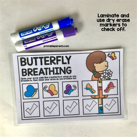 Breathing Cards Printable Parents