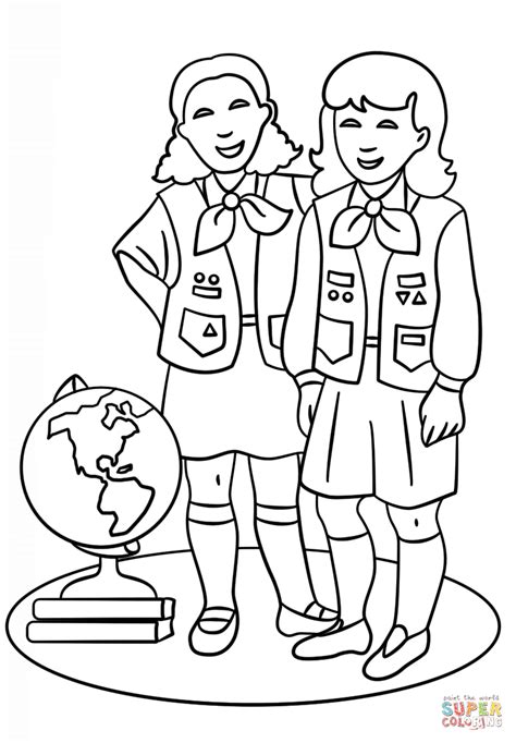 Girl Scouts Scout Trefoil Daisy Logo Activities Brownie Symbol Color