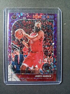 2019 20 Hoops Premium Stock Prizms Purple Disco 66 James Harden EBay