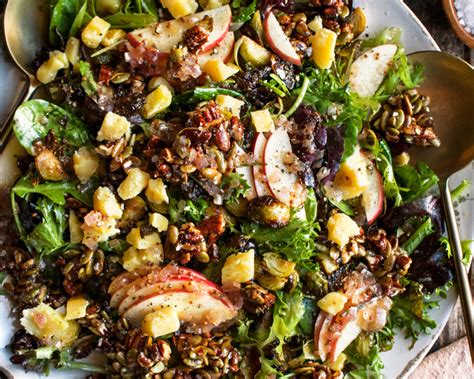 Roasted Brussels Sprout Salad With Rosemary Cider Vinaigrette The