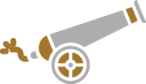 Pirate Cannon Icon Style 10677314 Vector Art At Vecteezy