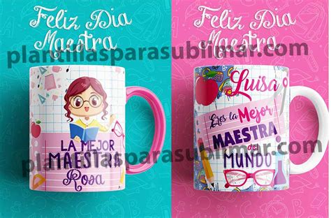 La Mejor Maestra Plantillas Taza Plantillas Para Sublimar