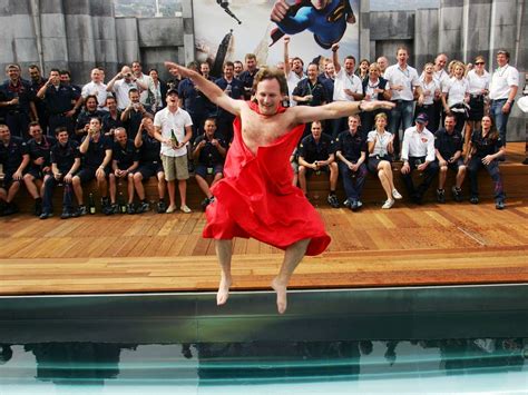 When Red Bull Boss Christian Horner Jumped Half Naked Into The Monaco