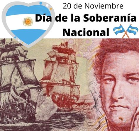 Efemérides del 20 de Noviembre. Día de la Soberanía Nacional en Argentina. Tarjetas y frases ...