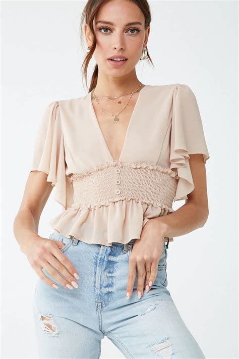 Pin By Ga Z On Vestidos Forever21 Tops Girly Outfits Blouse