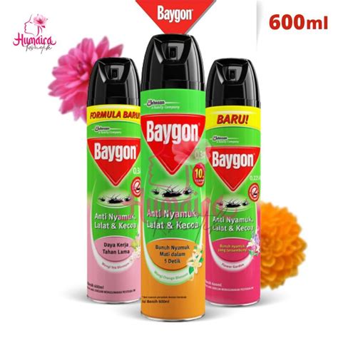 Jual Baygon Aerosol Anti Nyamuk Semprot 600ml Random Shopee Indonesia