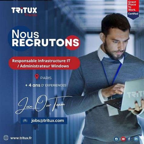 Tritux France 𝐫𝐞𝐜𝐫𝐮𝐭𝐞 Offres d emploi