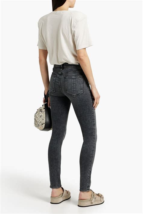 RAG BONE Cate Faded Mid Rise Skinny Jeans THE OUTNET