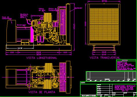 Electrical Generator Dwg Detail For Autocad • Designs Cad