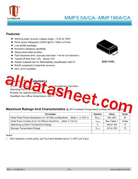 MMF6 5A Datasheet PDF Shanghai Leiditech Electronic Technology Co Ltd