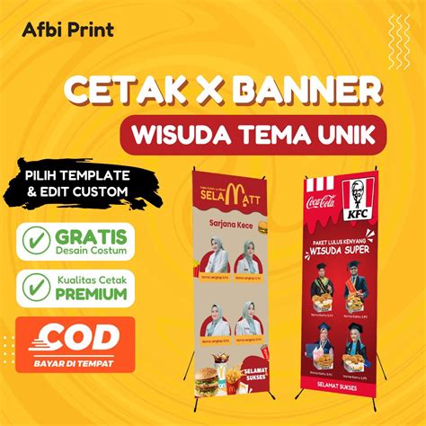 Jual Cetak X Banner Wisuda Tema Unik Seminar Proposal Sidang Skripsi